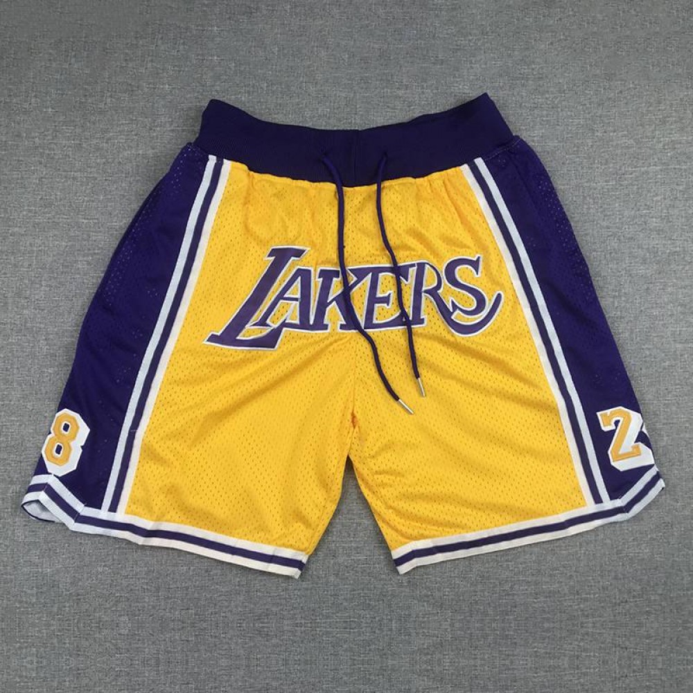Pantalón Corto de Bolsillo Los Angeles Lakers Amarillo