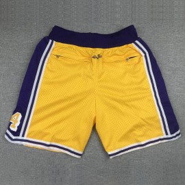 Pantalón Corto de Bolsillo Los Angeles Lakers Amarillo
