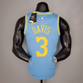 Camiseta Anthony Davis #3 Los Angeles Lakers 2021 Minneapolis Edition Azul Claro Camiseta Anthony Davis #3 Los Angeles Lakers 2021 Minneapolis Edition Azul Claro