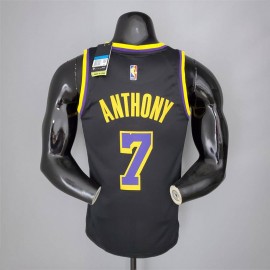 Camiseta Carmelo Anthony #7 Los Angeles Lakers 2021 Earned Edition Negro Camiseta Carmelo Anthony #7 Los Angeles Lakers 2021 Earned Edition Negro