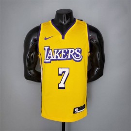 Camiseta Carmelo Anthony #7 Los Angeles Lakers City Edition Amarillo 