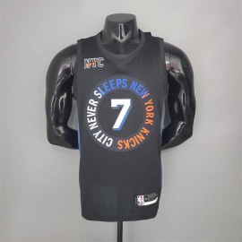Camiseta Carmelo Anthony #7 New York Knicks 2021 City Edition Negro