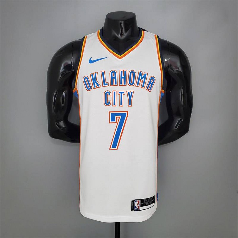 Camiseta Carmelo Anthony #7 Oklahoma City Thunder Blanco Camiseta Carmelo Anthony #7 Oklahoma City Thunder Blanco