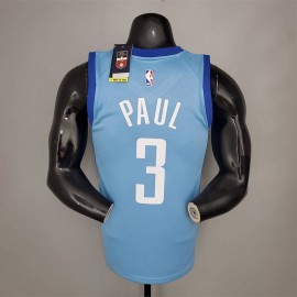 Camiseta Chris Paul #3 Houston Rockets 2021 City Edition Azul
