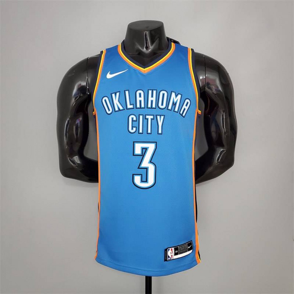 Camiseta Chris Paul #3 Oklahoma City Thunder Azul