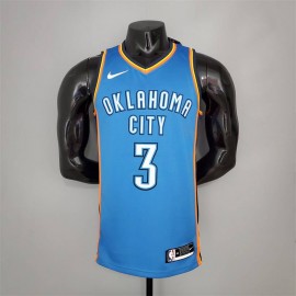 Camiseta Chris Paul #3 Oklahoma City Thunder Azul