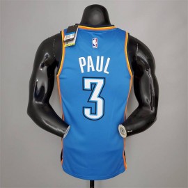 Camiseta Chris Paul #3 Oklahoma City Thunder Azul