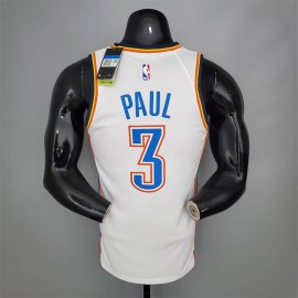 Camiseta Chris Paul #3 Oklahoma City Thunder Blanco