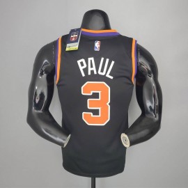 Camiseta Chris Paul #3 Phoenix Suns 2021 Negro Camiseta Chris Paul #3 Phoenix Suns 2021 Negro