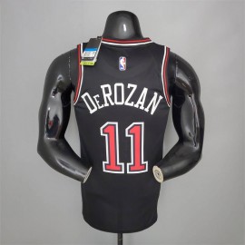 Camiseta DeMar DeRozan #11 Chicago Bulls Negro Camiseta DeMar DeRozan #11 Chicago Bulls Negro
