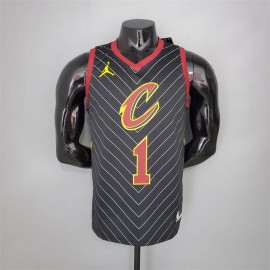 Camiseta Derrick Rose #1 Cleveland Cavaliers 2021 Jordan Limited Edition Negro