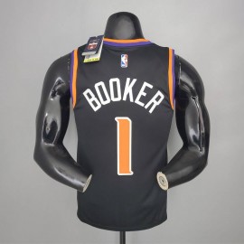 Camiseta Devin Booker #1 Phoenix Suns 2021 Negro Camiseta Devin Booker #1 Phoenix Suns 2021 Negro