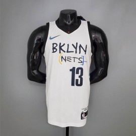 Camiseta James Harden #13 Brooklyn Nets Grafiti Blanco