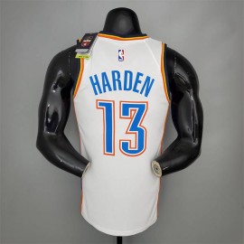 Camiseta James Harden #13 Oklahoma City Thunder Blanco Camiseta James Harden #13 Oklahoma City Thunder Blanco