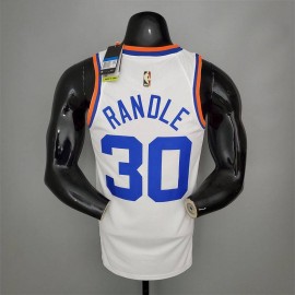 Camiseta Julius Randle #30 New York Knicks 75 Aniversario Blanco