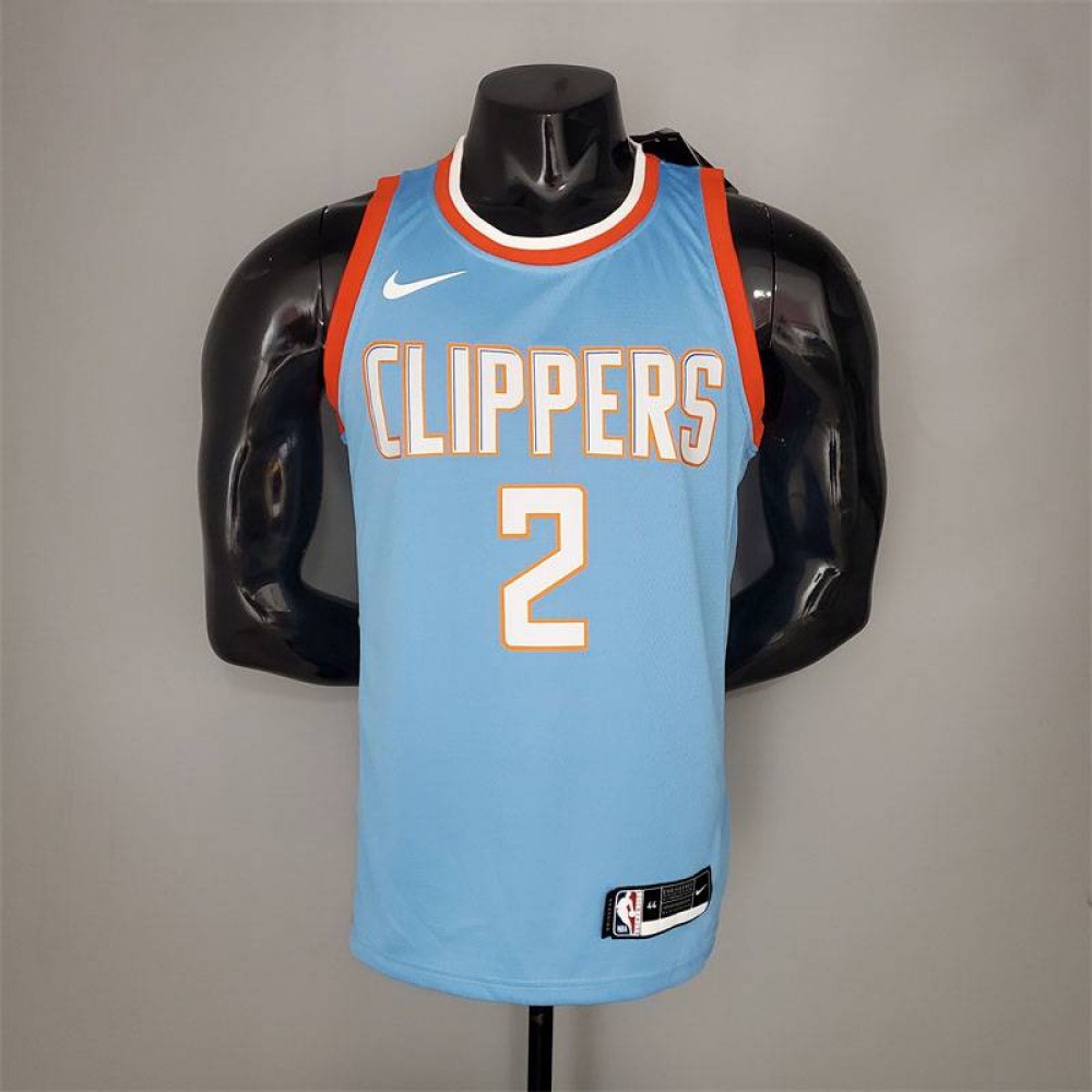 Camiseta Kawhi Leonard #2 Los Angeles Clippers Azul Camiseta Kawhi Leonard #2 Los Angeles Clippers Azul