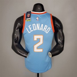 Camiseta Kawhi Leonard #2 Los Angeles Clippers Azul Camiseta Kawhi Leonard #2 Los Angeles Clippers Azul