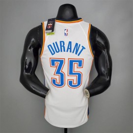 Camiseta Kevin Durant #35 Oklahoma City Thunder Blanco Camiseta Kevin Durant #35 Oklahoma City Thunder Blanco