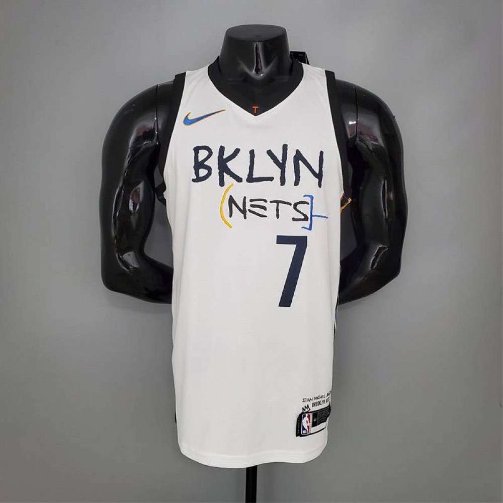 Camiseta Kevin Durant #7 Brooklyn Nets Grafiti Blanco Camiseta Kevin Durant #7 Brooklyn Nets Grafiti Blanco