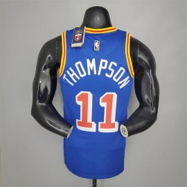 Camiseta Klay Thompson #11 Golden State Warriors 75 Aniversario Azul Camiseta Klay Thompson #11 Golden State Warriors 75 Aniversario Azul