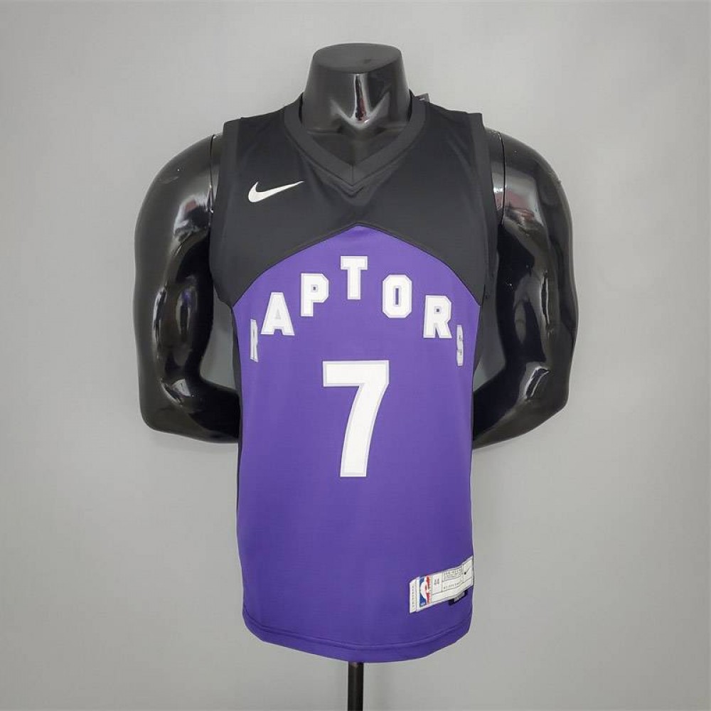 Camiseta Kyle Lowry #7 Toronto Raptors Especial Edition Púrpura/Negro Camiseta Kyle Lowry #7 Toronto Raptors Especial Edition Púrpura/Negro