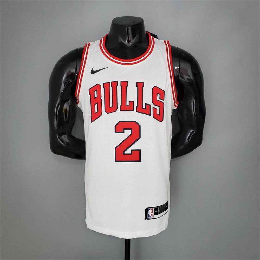 Camiseta Lonzo Ball #2 Chicago Bulls Blanco