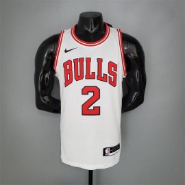 Camiseta Lonzo Ball #2 Chicago Bulls Blanco
