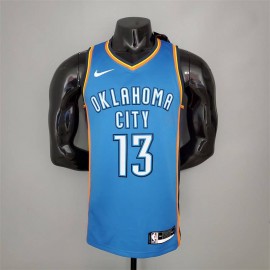 Camiseta Paul George #13 Oklahoma City Thunder Azul