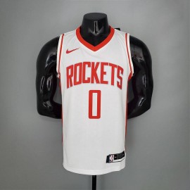 Camiseta Russell Westbrook #0 Houston Rockets 2021 Blanco