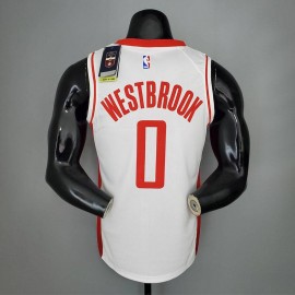 Camiseta Russell Westbrook #0 Houston Rockets 2021 Blanco Camiseta Russell Westbrook #0 Houston Rockets 2021 Blanco