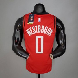 Camiseta Russell Westbrook #0 Houston Rockets 2021 Rojo