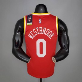 Camiseta Russell Westbrook #0 Houston Rockets Clásico Edition Rojo Camiseta Russell Westbrook #0 Houston Rockets Clásico Edition Rojo