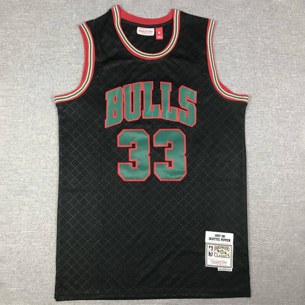Camiseta Scottie Pippen #33 Chicago Bulls Clásico Edition Negro