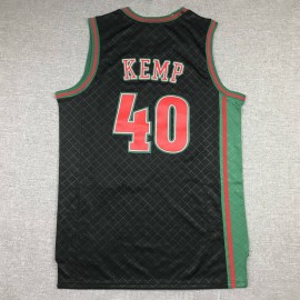 Camiseta Shawn Kemp #40 Oklahoma City Thunder Clásico Edition Negro
