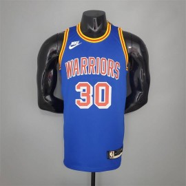 Camiseta Stephen Curry #30 Golden State Warriors 75 Aniversario Azul
