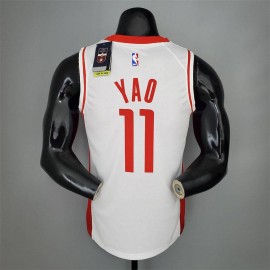 Camiseta Yao Ming #11 Houston Rockets 2021 Blanco Camiseta Yao Ming #11 Houston Rockets 2021 Blanco