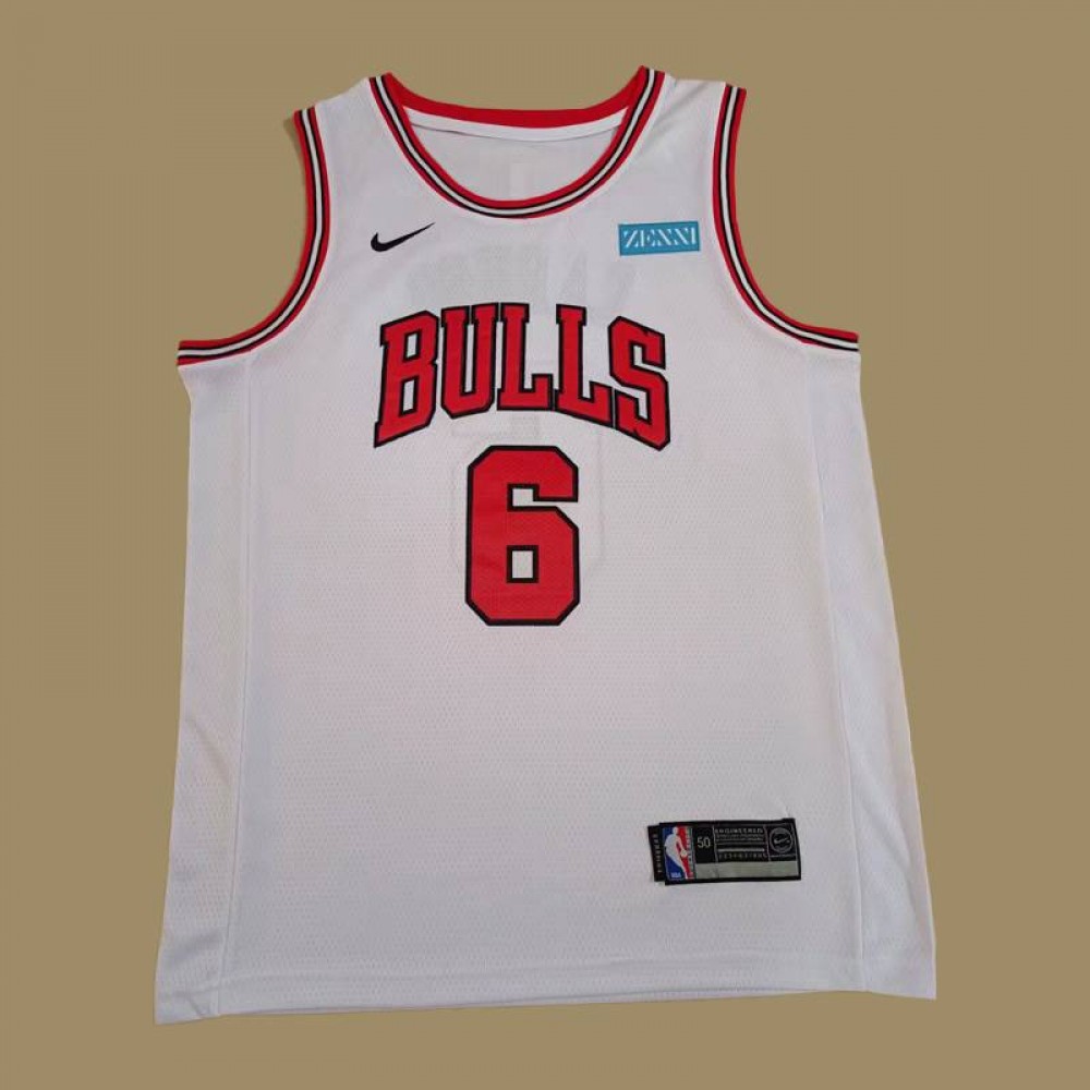 Camiseta Alex Caruso #6 Chicago Bulls Blanco Camiseta Alex Caruso #6 Chicago Bulls Blanco