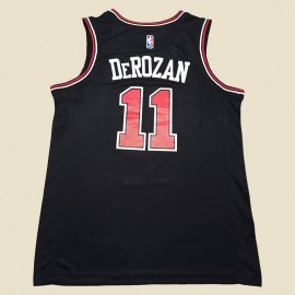 Camiseta DeMar DeRozan #11 Chicago Bulls Negro