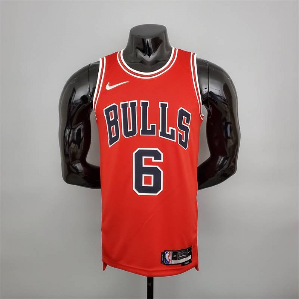 Camiseta Alex Caruso #6 Chicago Bulls Edición 75 Aniversario Rojo Camiseta Alex Caruso #6 Chicago Bulls Edición 75 Aniversario Rojo