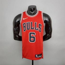 Camiseta Alex Caruso #6 Chicago Bulls Edición 75 Aniversario Rojo