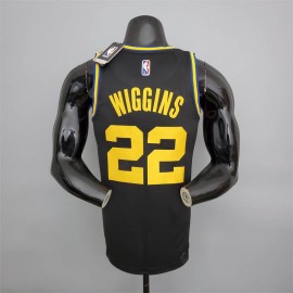 Camiseta Andrew Wiggins #22 Golden State Warriors 2022 Edición 75 Aniversario City Edition Negro Camiseta Andrew Wiggins #22 Golden State Warriors 2022 Edición 75 Aniversario City Edition Negro