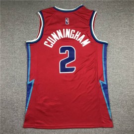 Camiseta Cade Cunningham #2 Detroit Pistons 2022 City Edition Rojo Camiseta Cade Cunningham #2 Detroit Pistons 2022 City Edition Rojo