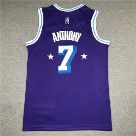 Camiseta Carmelo Anthony #7 Los Angeles Lakers 2022 City Edition Púrpura Camiseta Carmelo Anthony #7 Los Angeles Lakers 2022 City Edition Púrpura