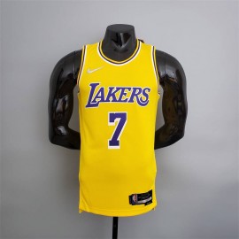 Camiseta Carmelo Anthony #7 Los Angeles Lakers Edición 75 Aniversario Amarillo