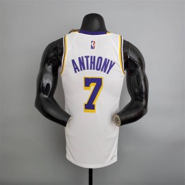 Camiseta Carmelo Anthony #7 Los Angeles Lakers Edición 75 Aniversario Blanco Camiseta Carmelo Anthony #7 Los Angeles Lakers Edición 75 Aniversario Blanco