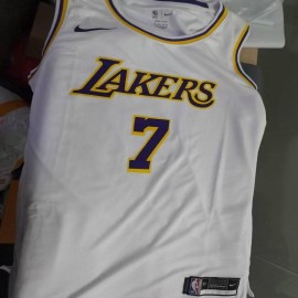 Camiseta Carmelo Anthony #7 Los Angeles Lakers Edición 75 Aniversario Blanco Camiseta Carmelo Anthony #7 Los Angeles Lakers Edición 75 Aniversario Blanco