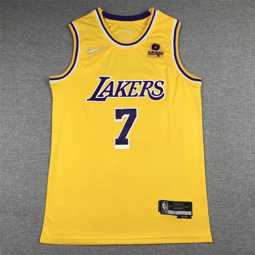 Camiseta Carmelo Anthony #7 Los Angeles Lakers Icon Nuevo Cuello Redondo Amarillo Camiseta Carmelo Anthony #7 Los Angeles Lakers Icon Nuevo Cuello Redondo Amarillo