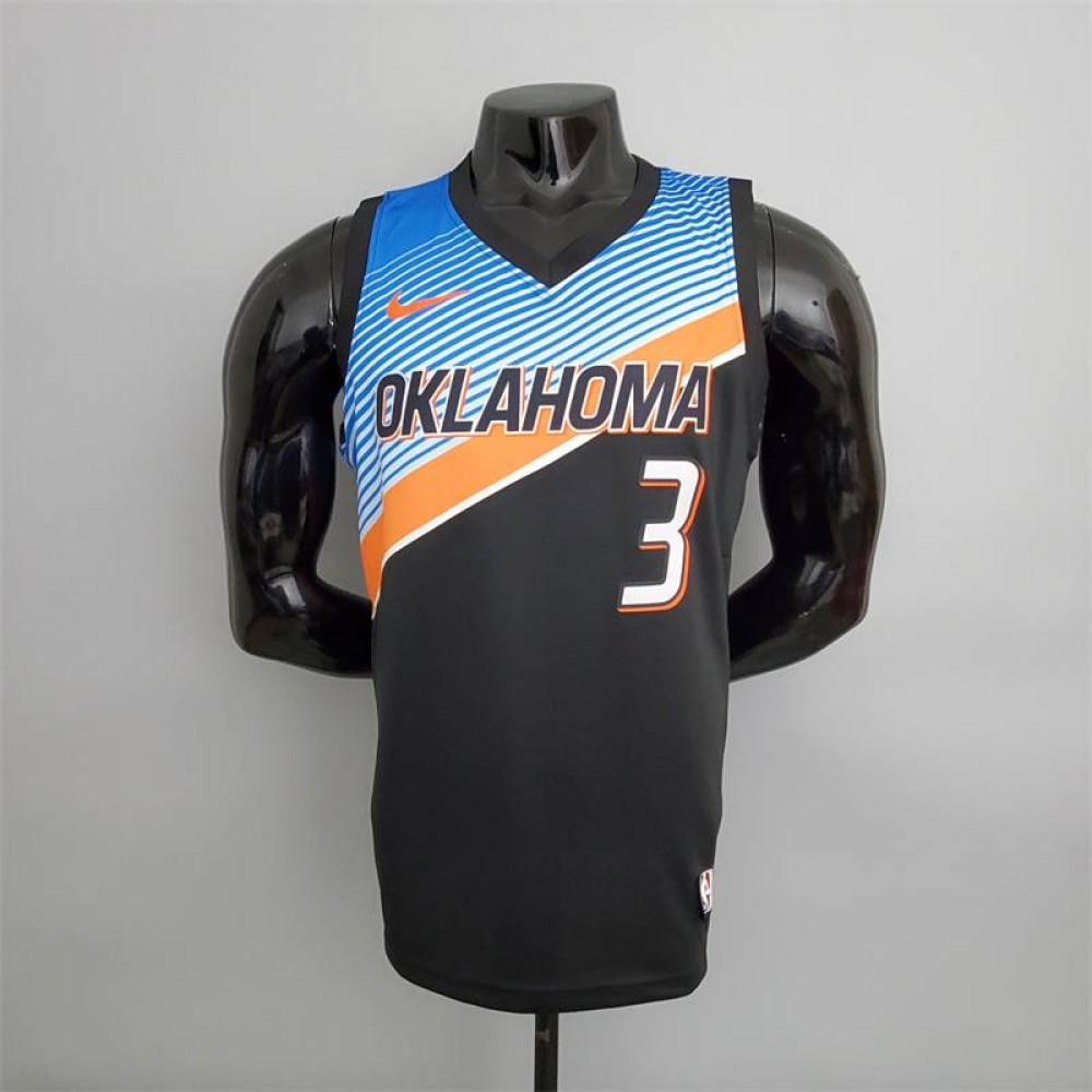 Camiseta Chris Paul #3 Oklahoma City Thunder City Edition Negro