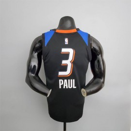 Camiseta Chris Paul #3 Oklahoma City Thunder City Edition Negro
