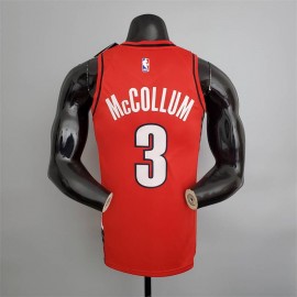 Camiseta CJ McCollum #3 Portland Trailblazers Edición Jordan Rojo